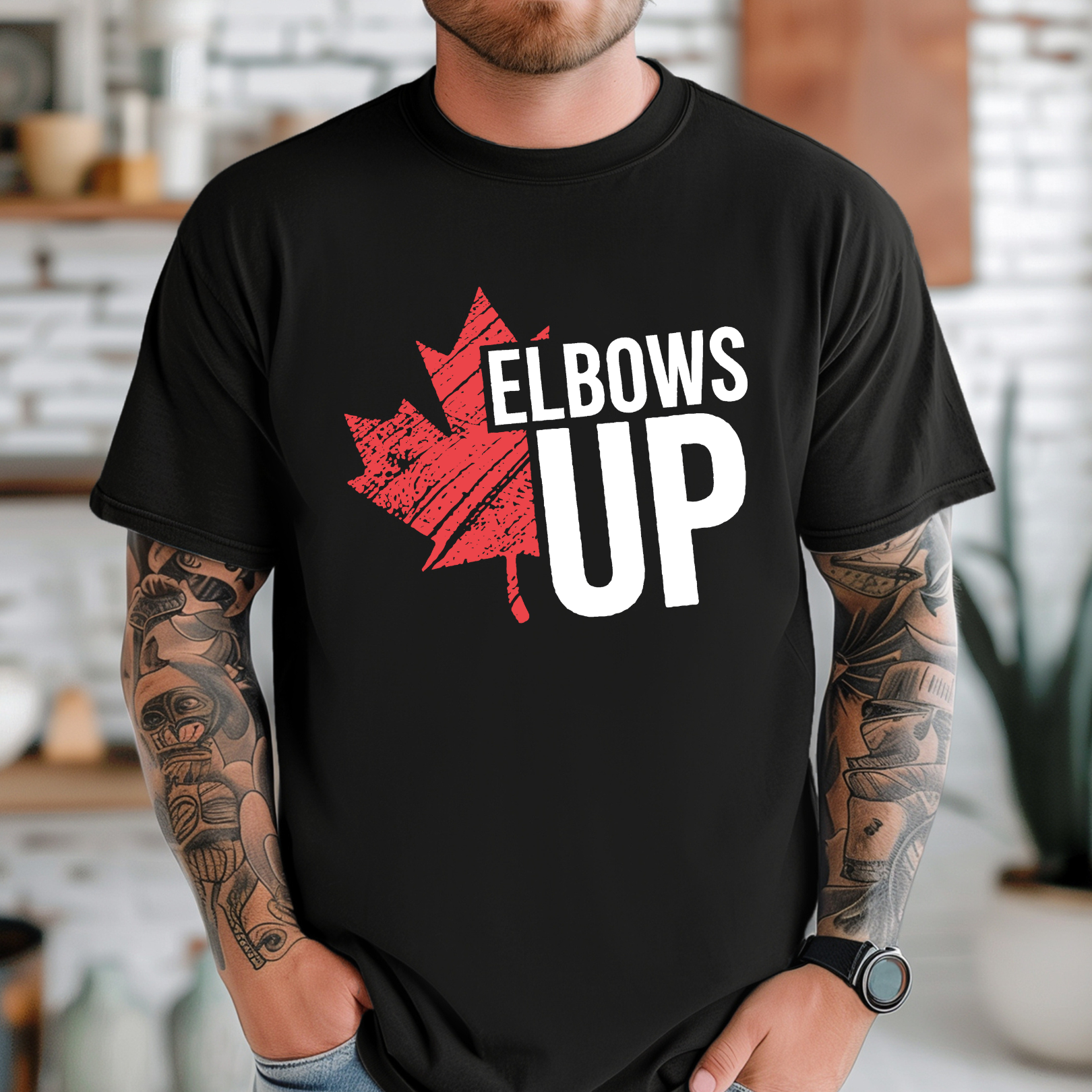 Elbows Up (Style Two) - T-Shirt - Adult (4 colour options)