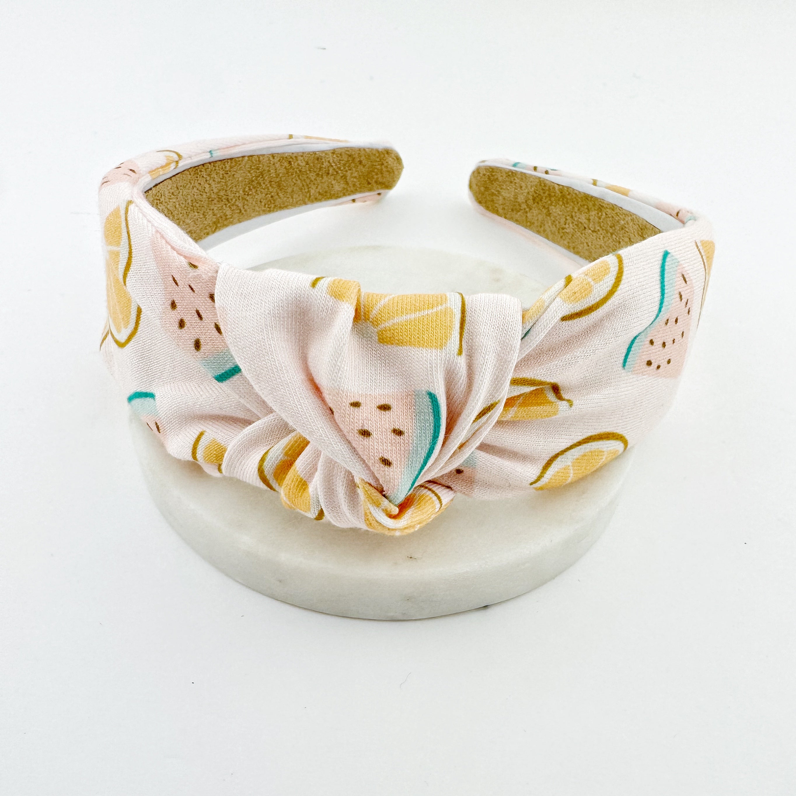 Knot Headband - ADULT - Pale Pink Citrus