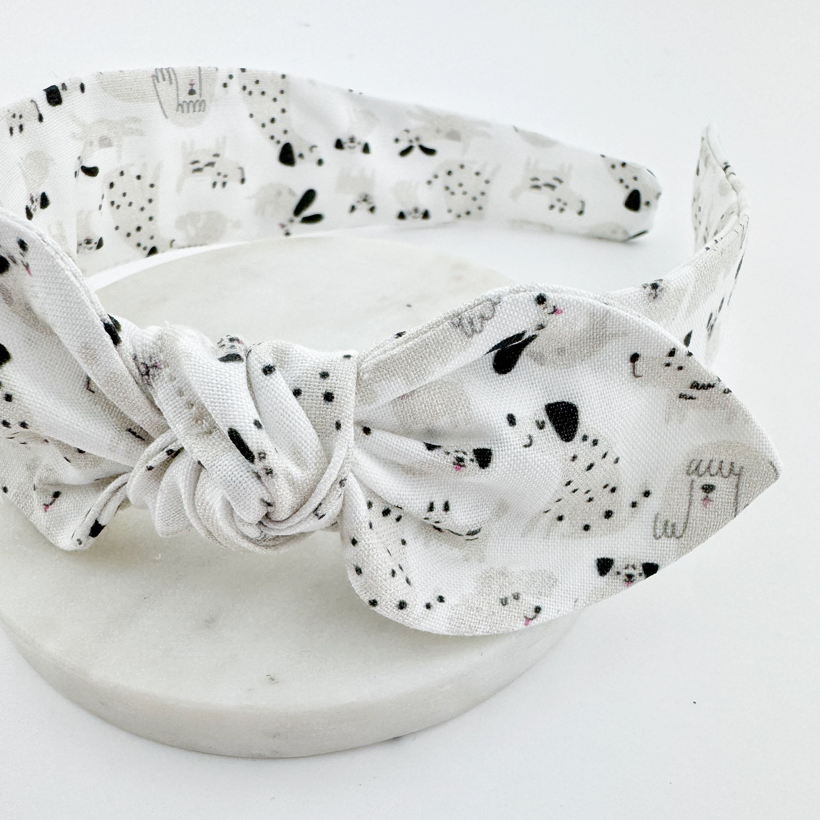 Knot Bow Headband - CHILD - Puppies