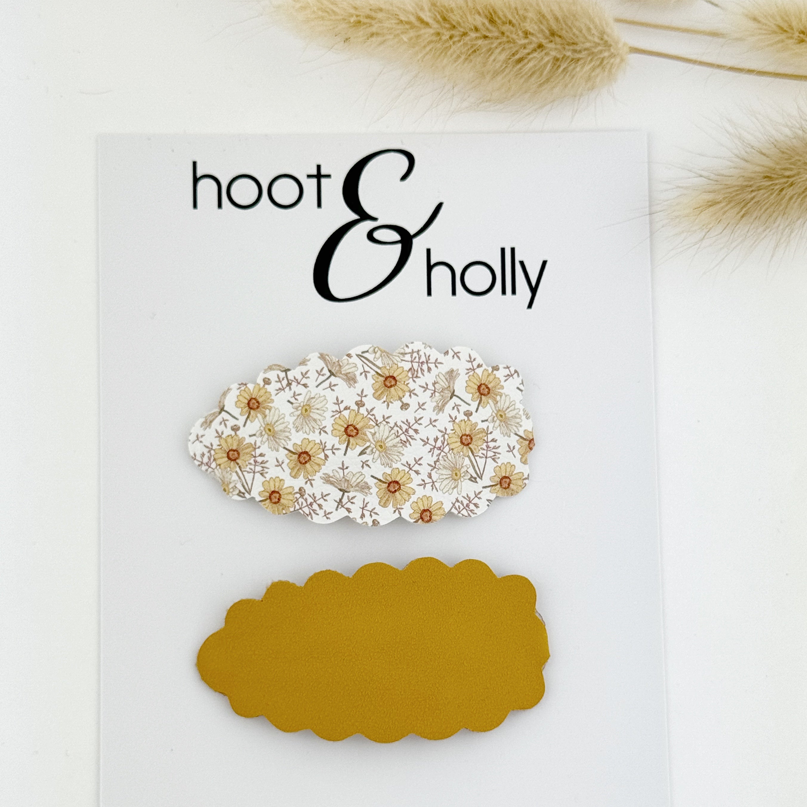 LARGE Snap Clips - Autumn Daisies