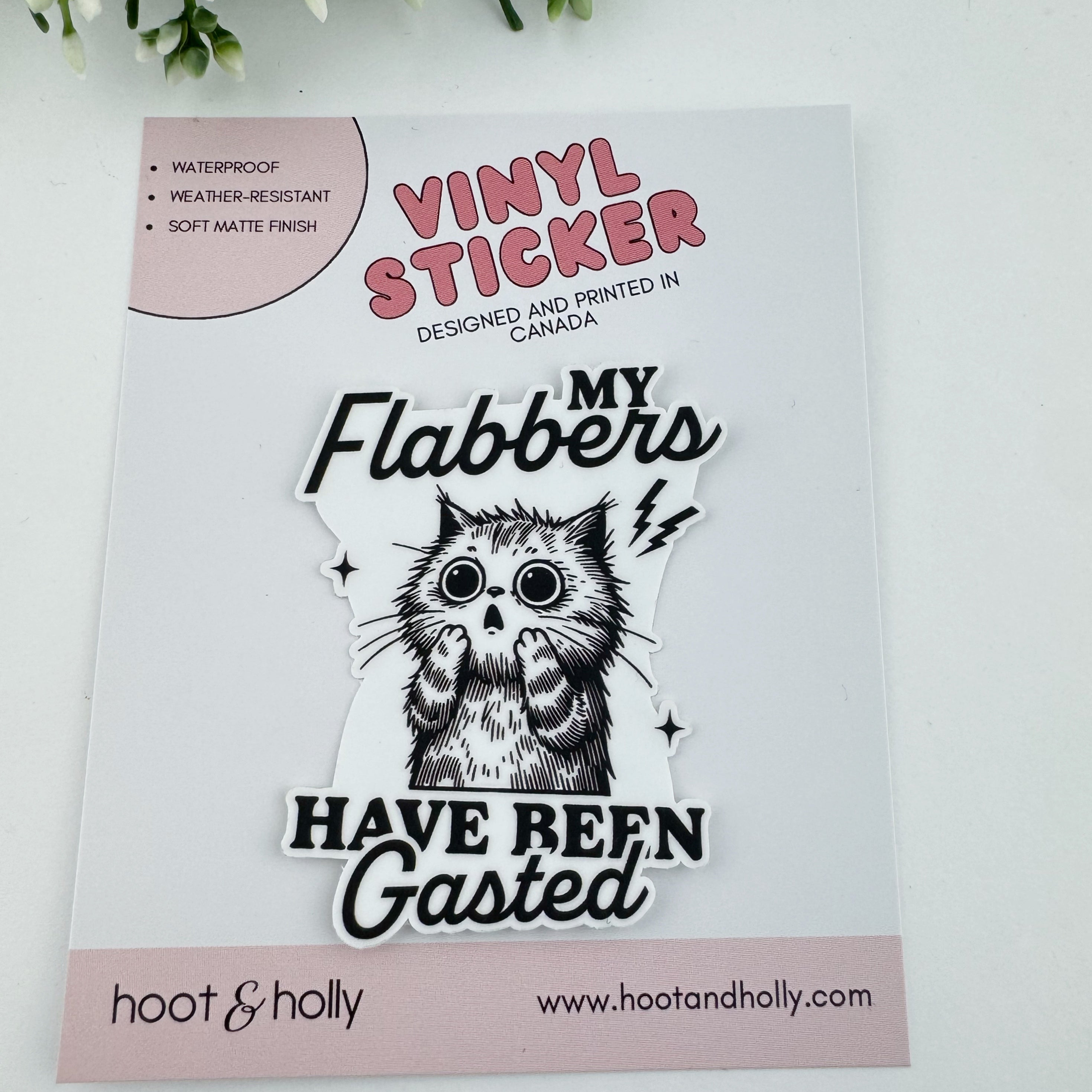 Flabbers Gasted - Vinyl Sticker