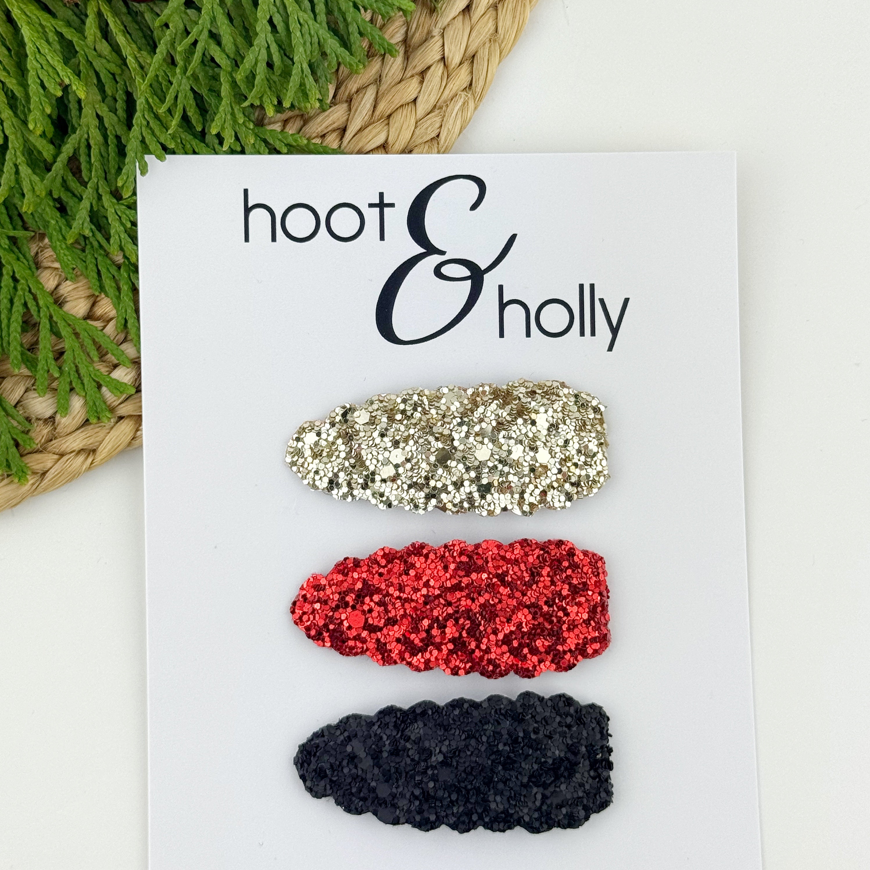 Oh Snap Clips - Holiday Glitter