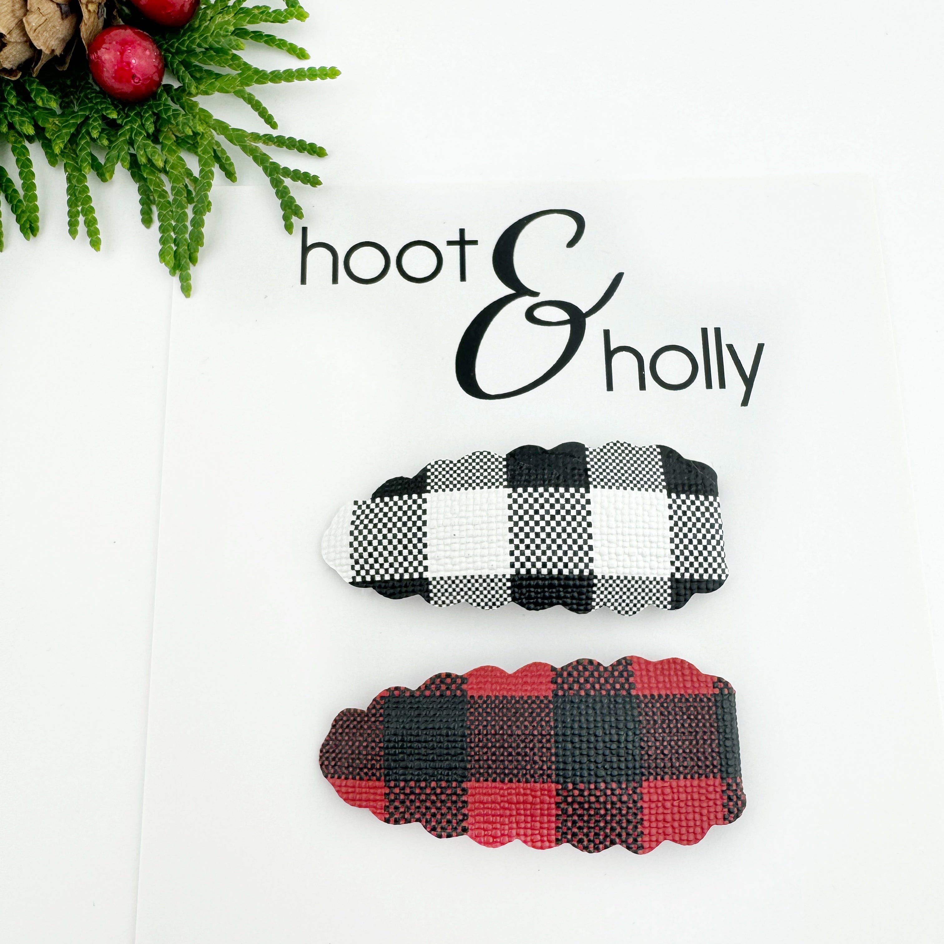 Oh Snap Clips - Buffalo Plaid