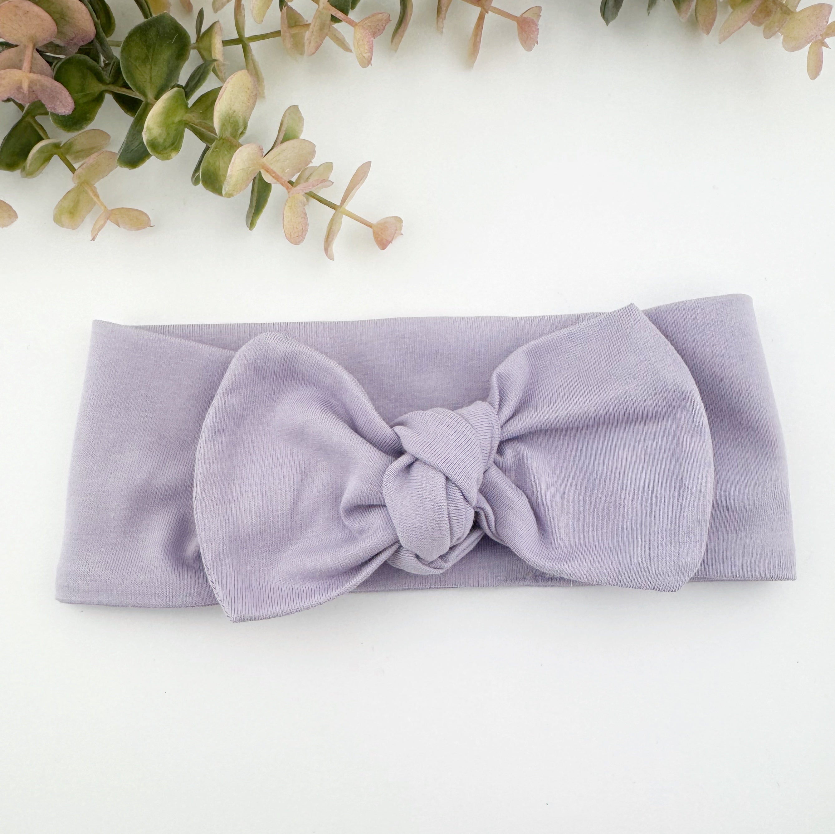 Top Knot Headband - Purple Lavender