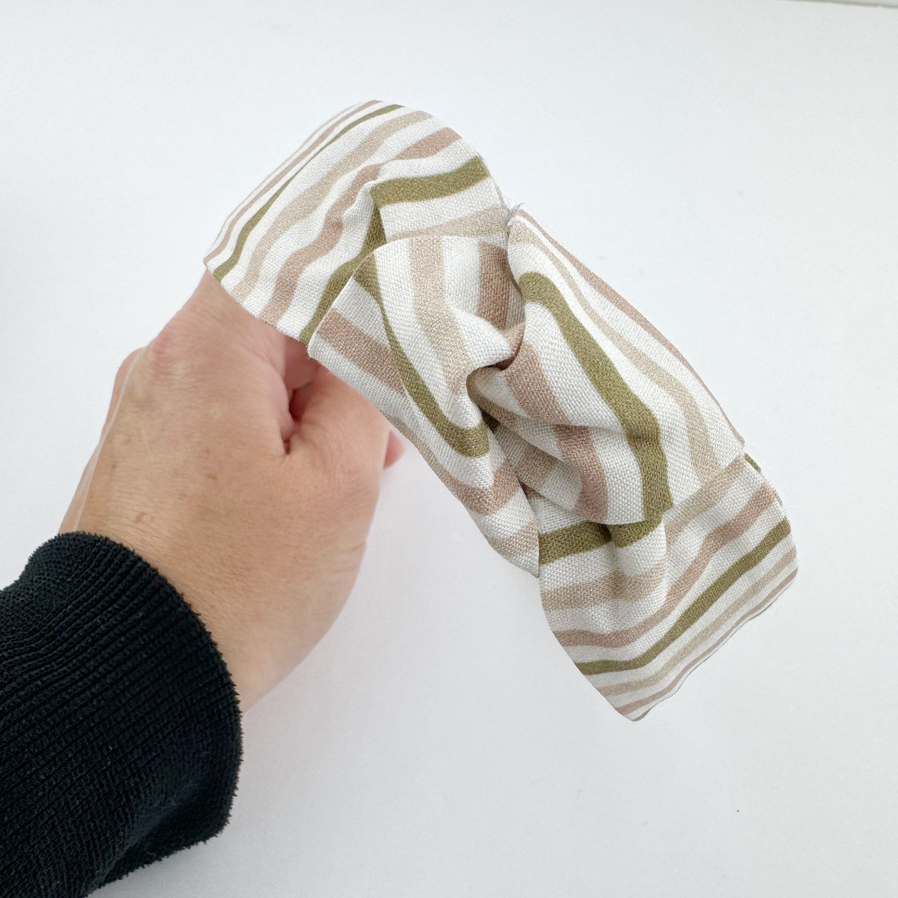 Adult Knot Headband - Neutral Stripe
