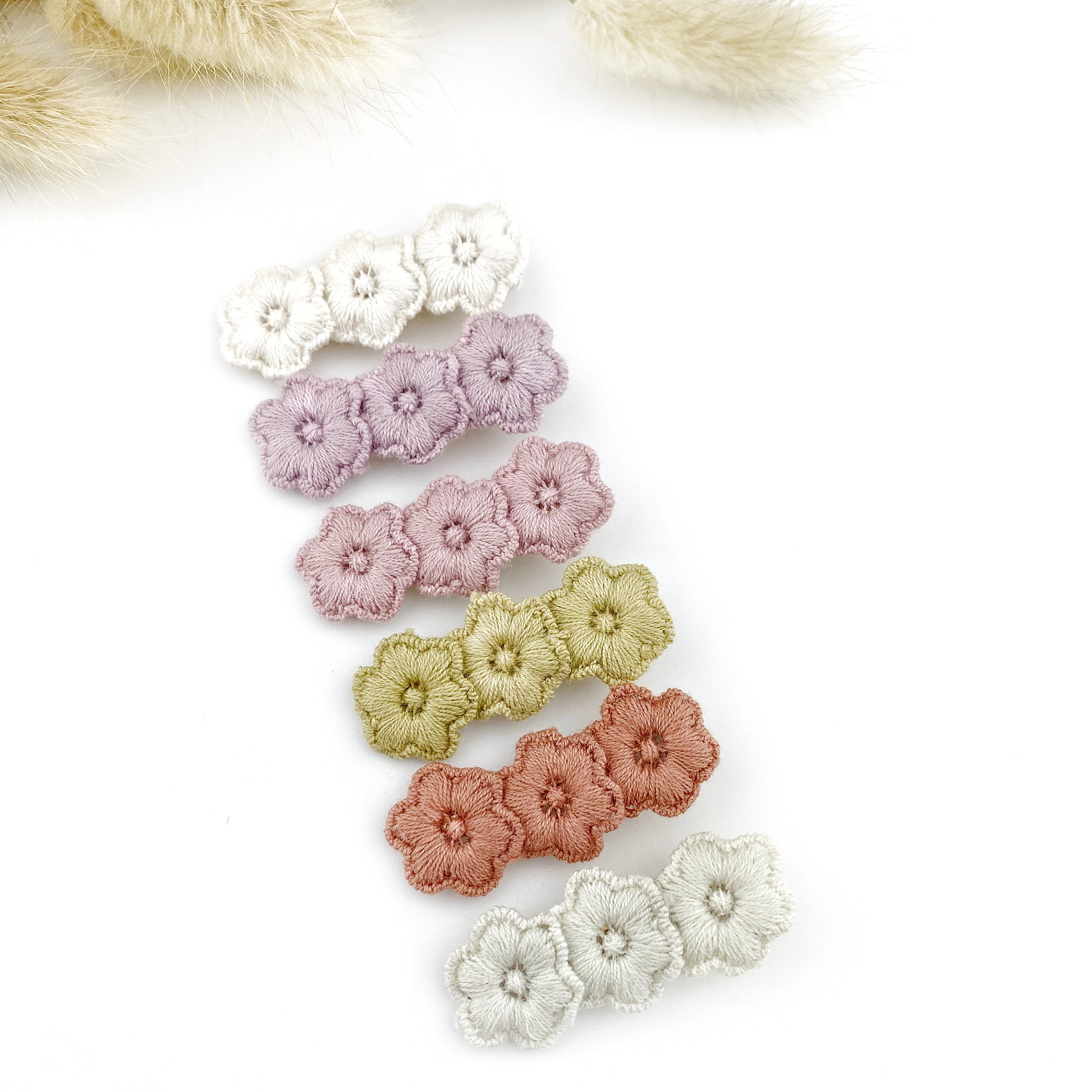 Dainty Floral Clips