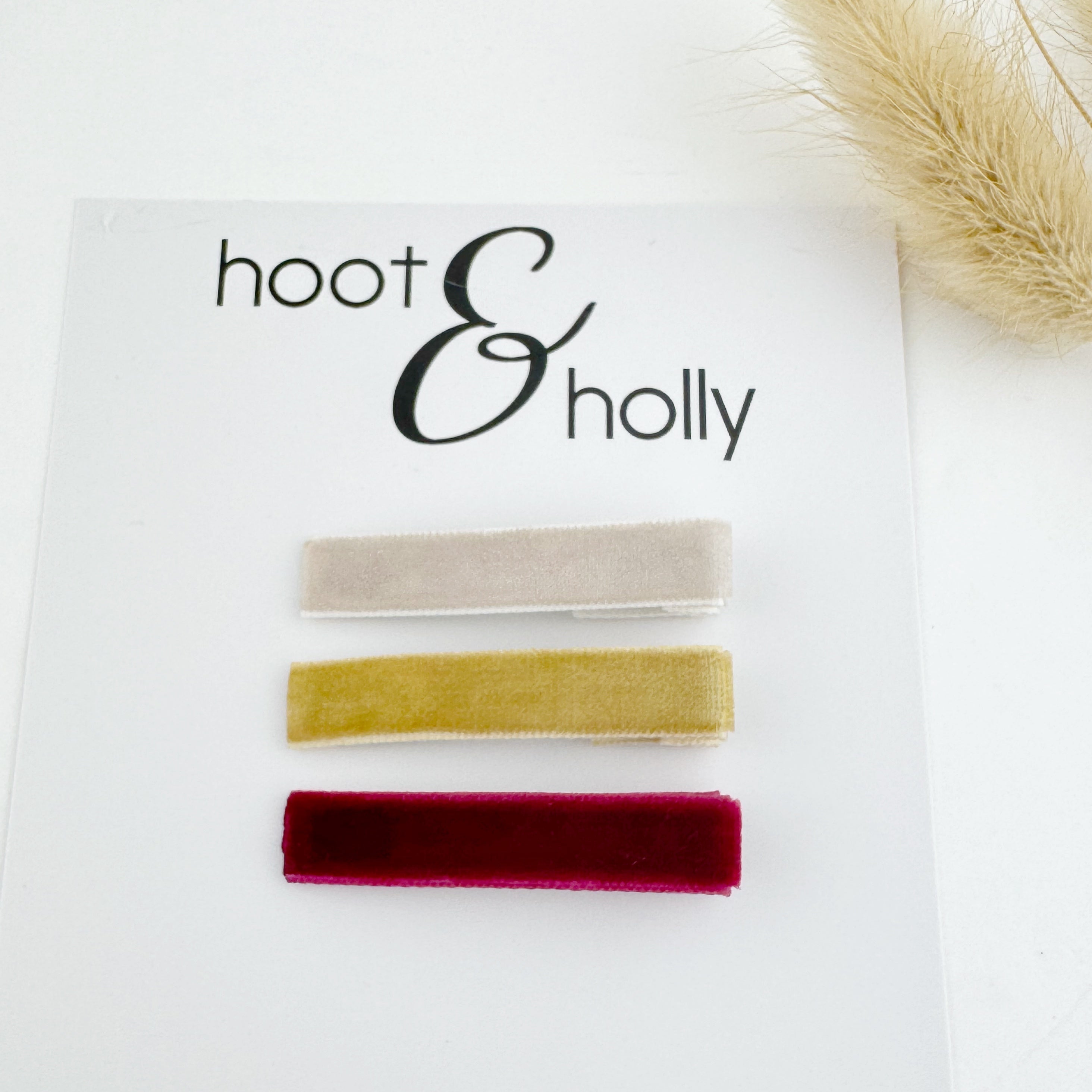 Bar Clips - Set of 3 - Classic Velvets