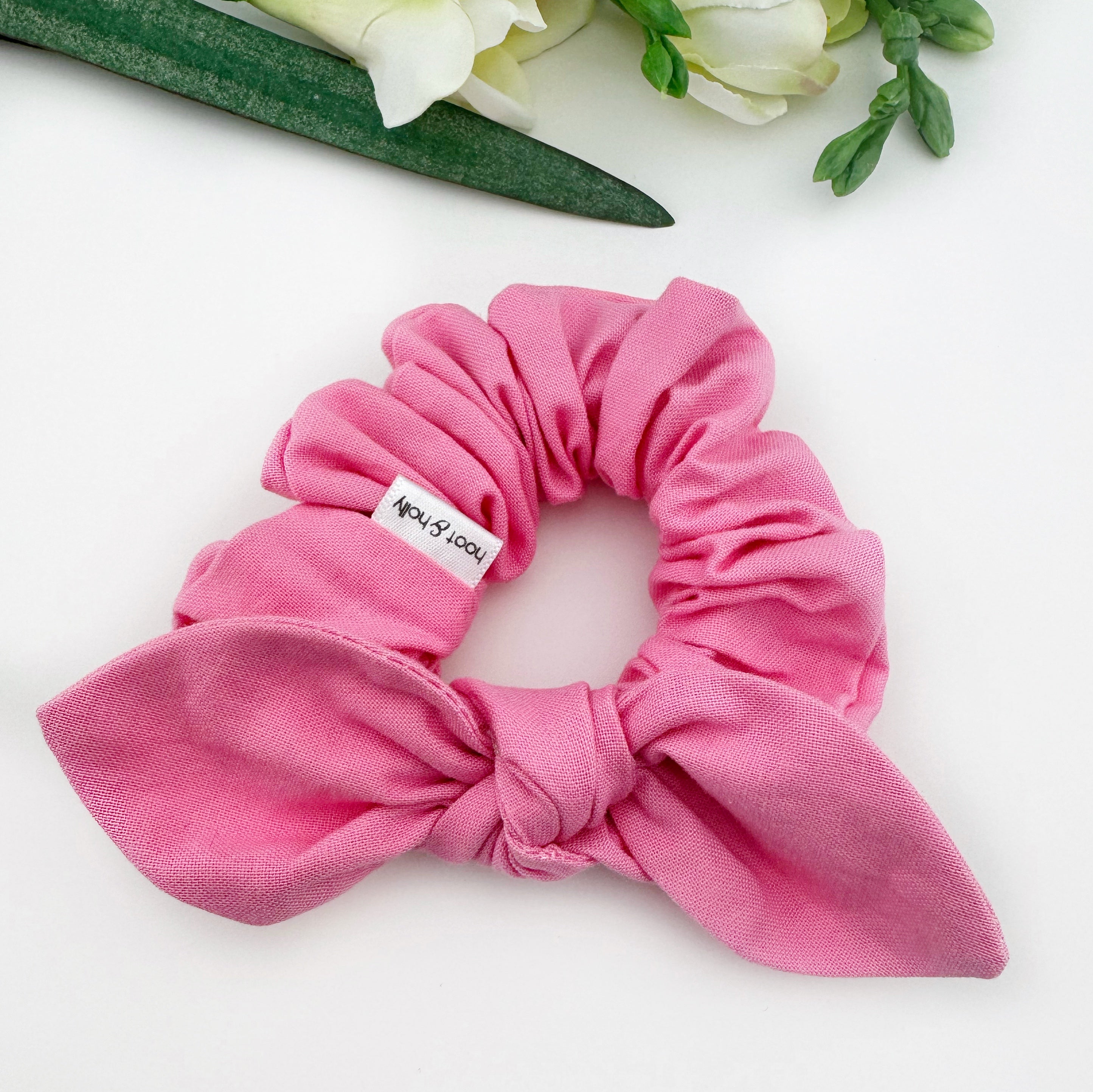Knot Scrunchies - Bubblegum Pink - Regular and Mini