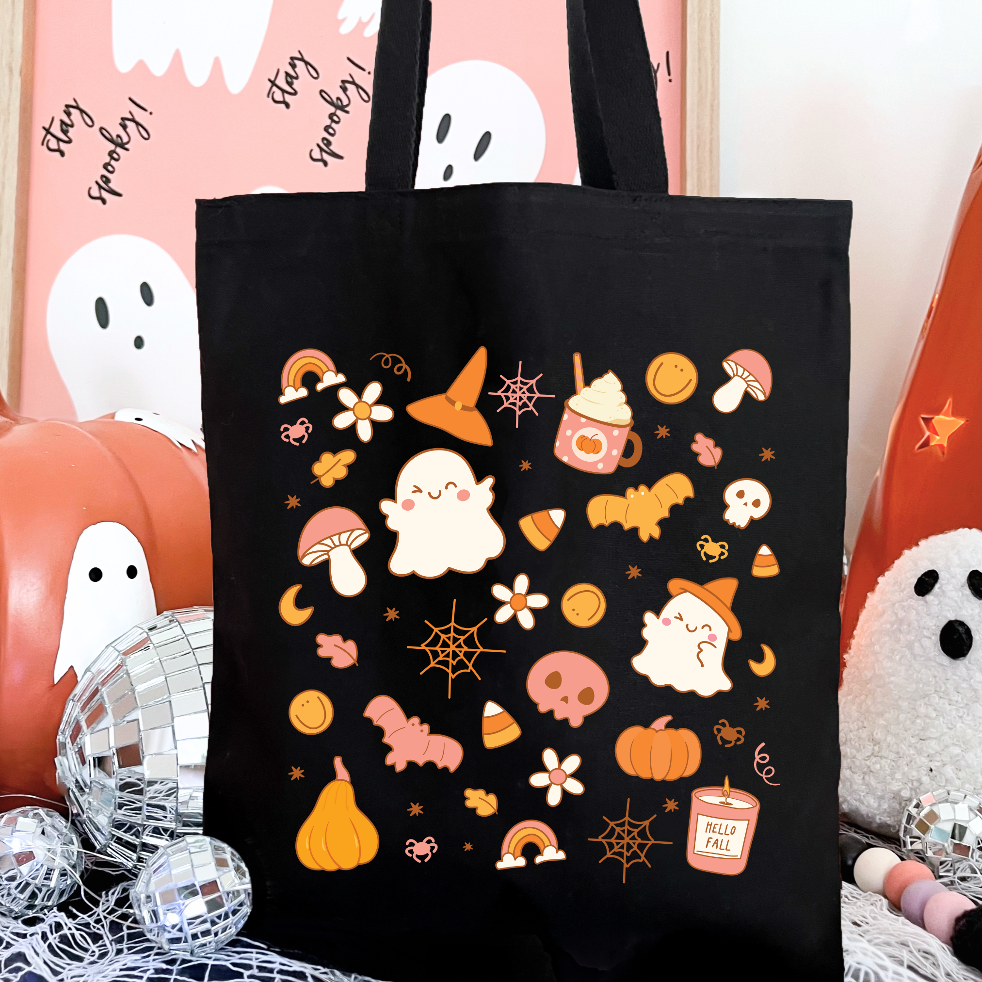 Tote Bag - Halloween Doodles