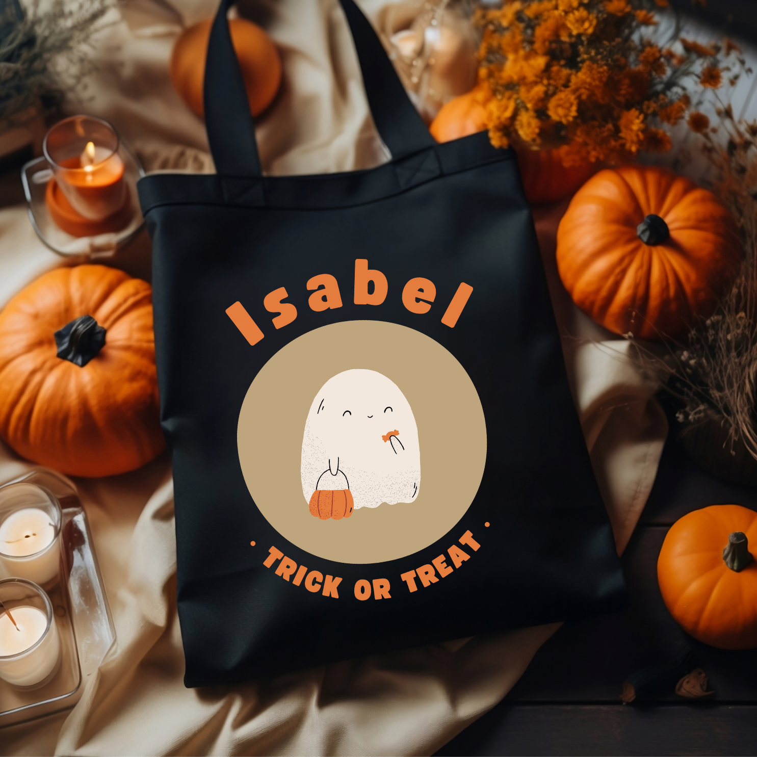 PERSONALIZED Tote Bag - Little Ghost