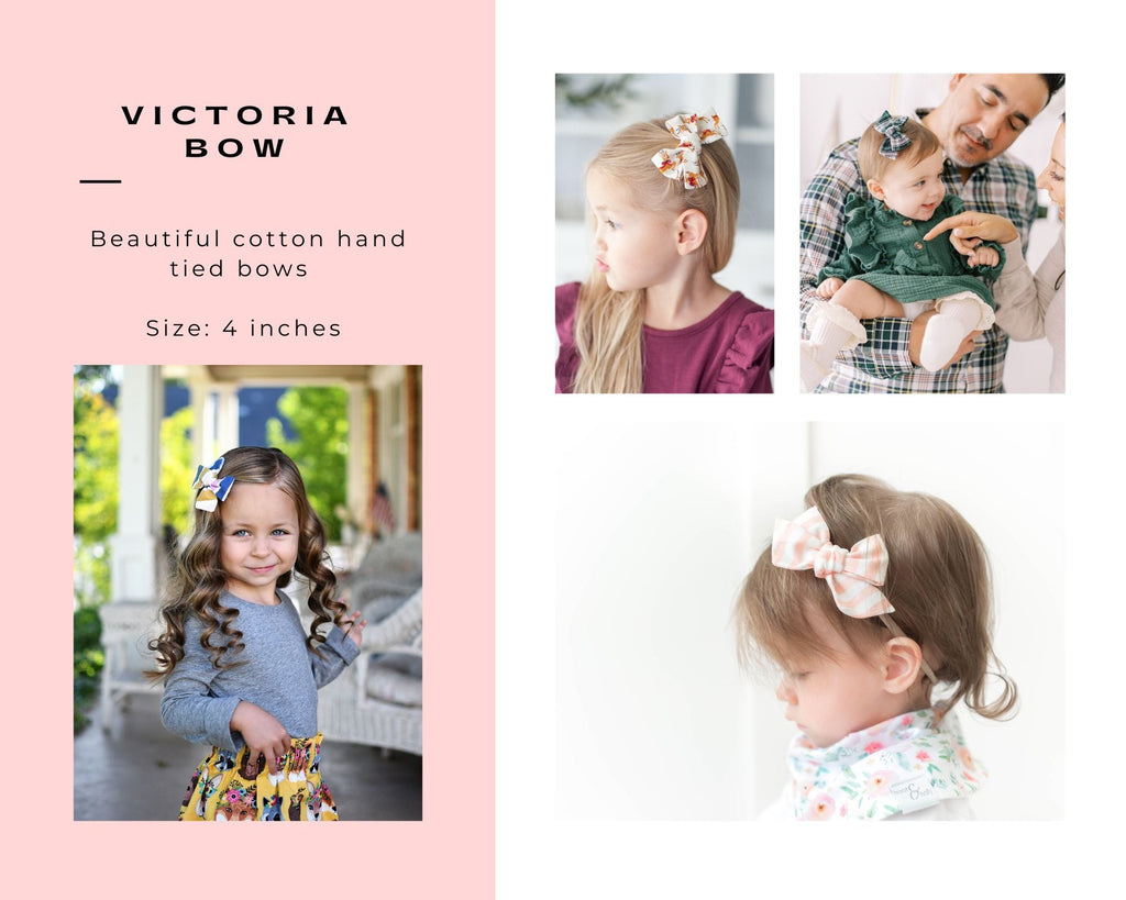 Victoria Bow -  Kittens and Blooms