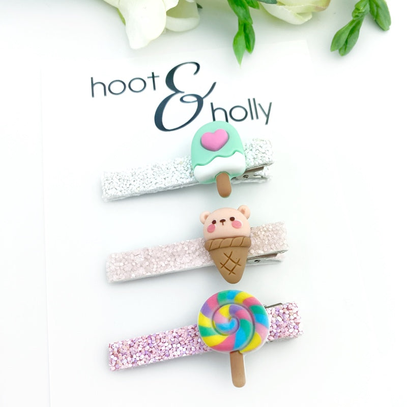 Long Bar Clips - Sweets and Treats