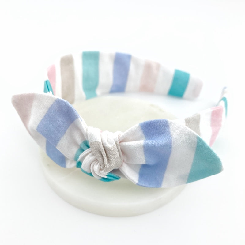 Knot Bow Headband - Cabana Stripe