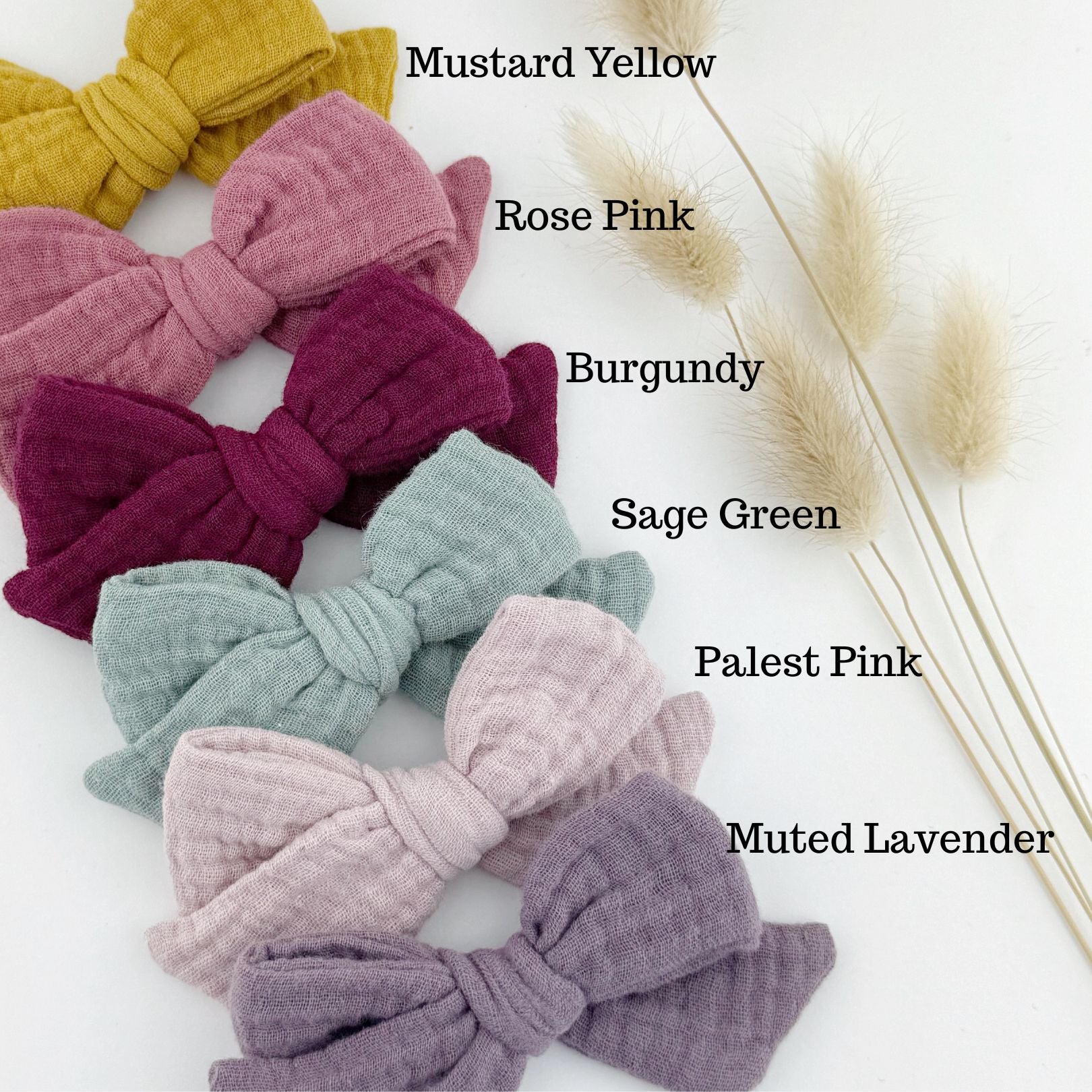Victoria Bow - Muslin Solids