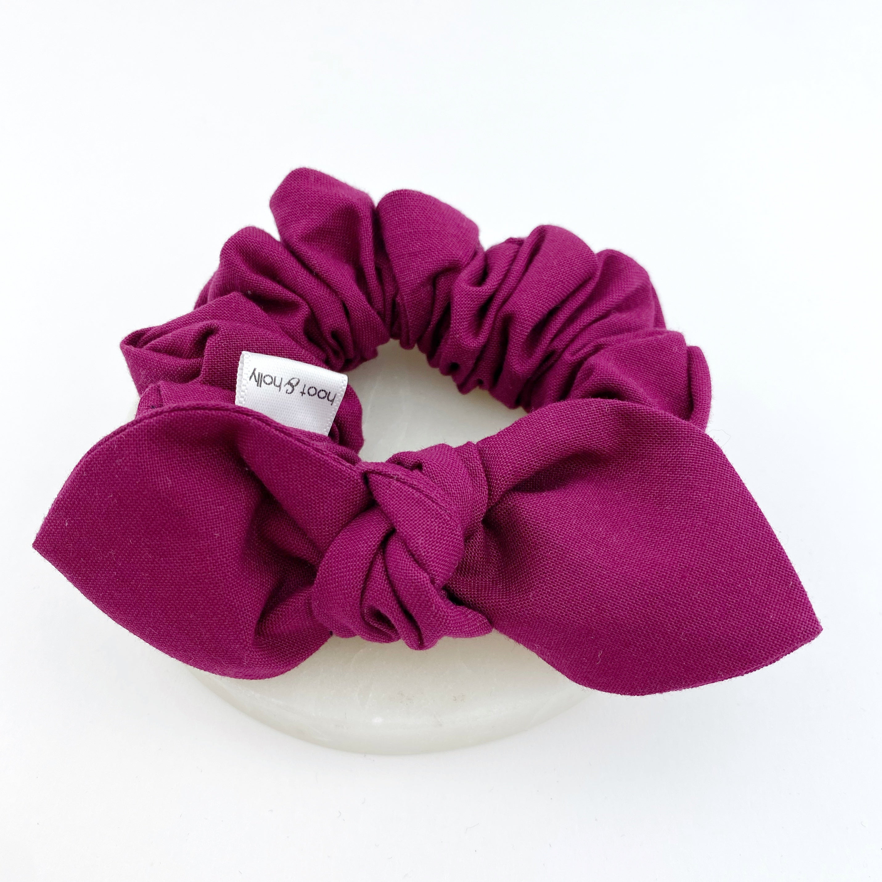 Knot Scrunchies - Burgundy - REGULAR