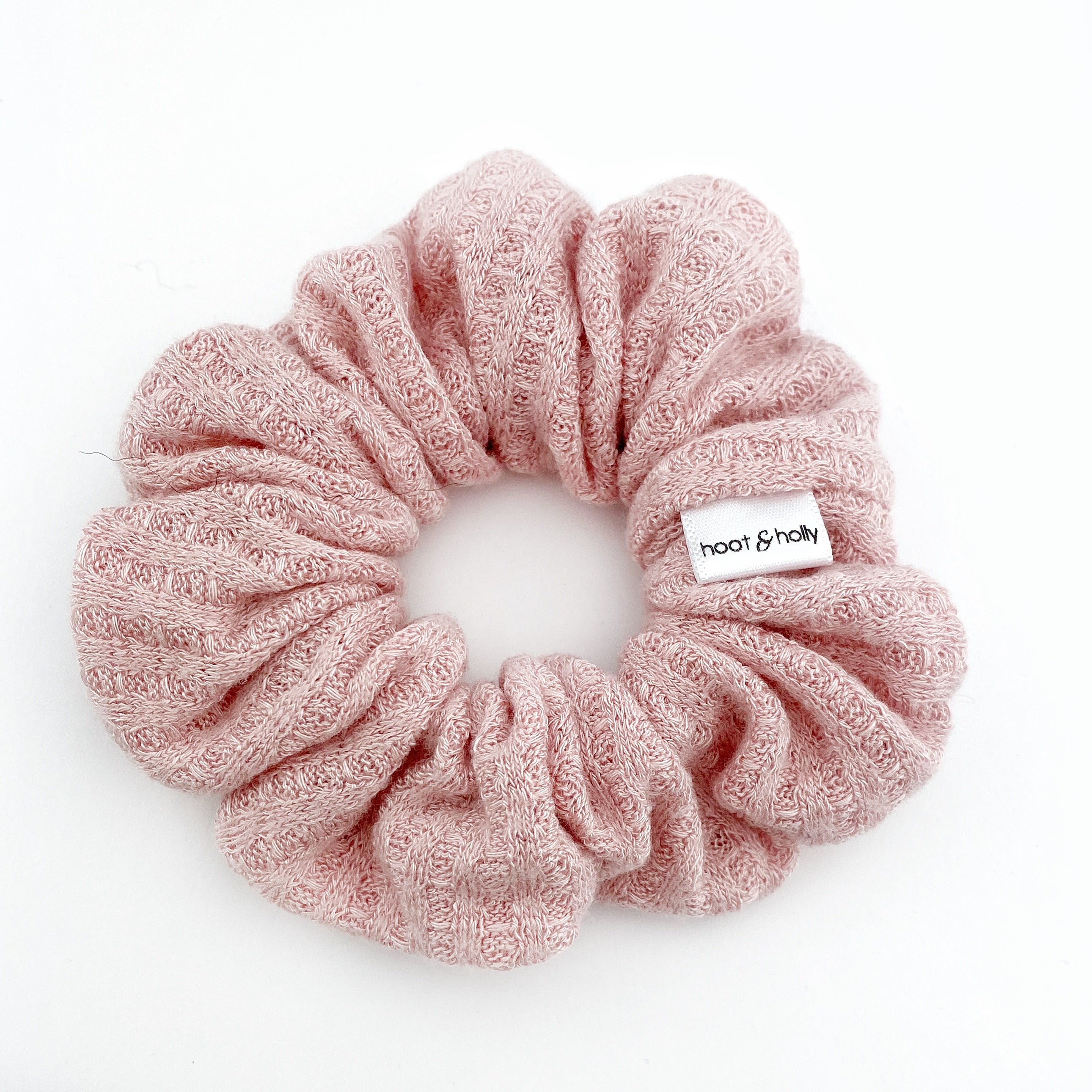 Scrunchies - Blush Waffle Knit - REGULAR