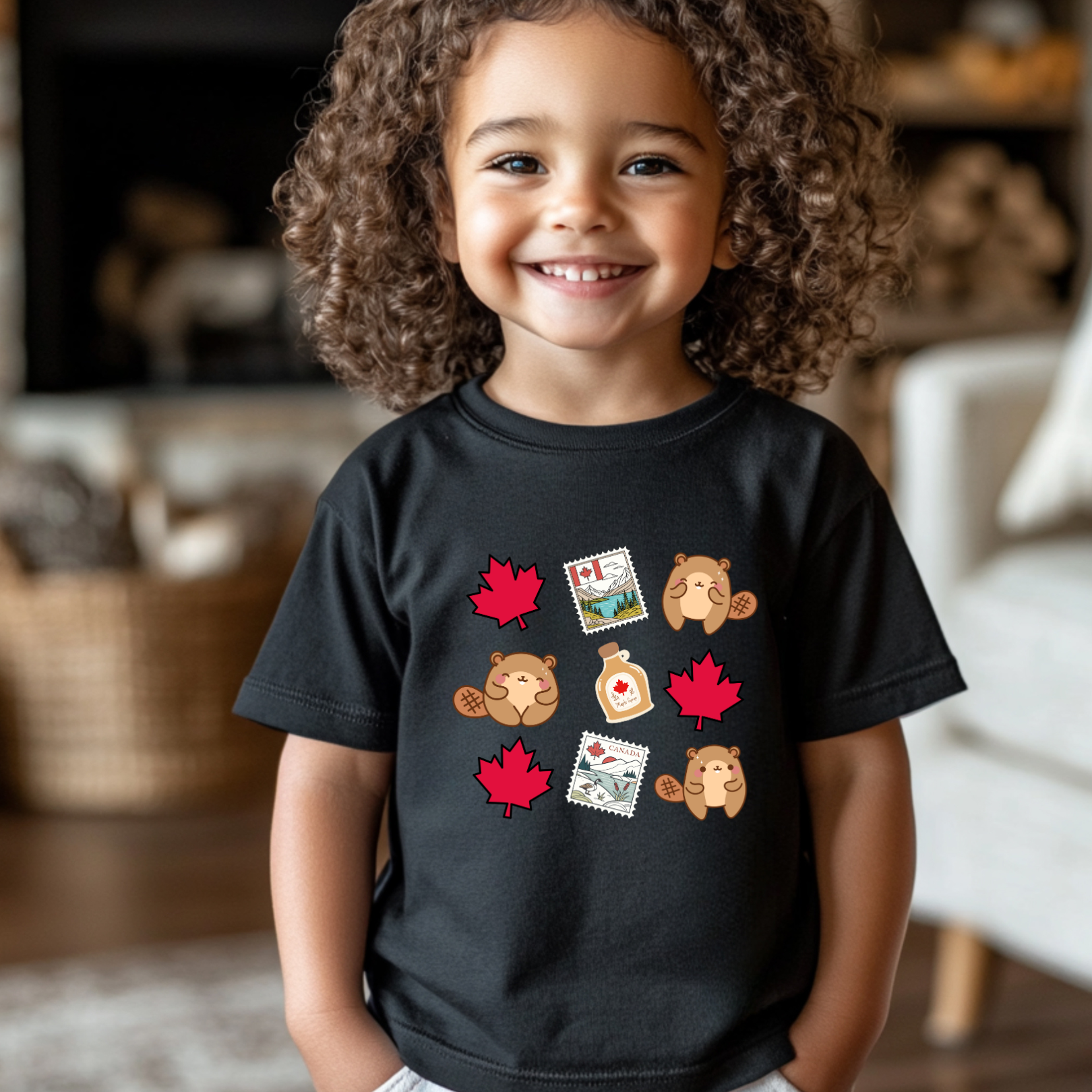 kids Canada t-shirt, kids Canada Beaver t-shirt