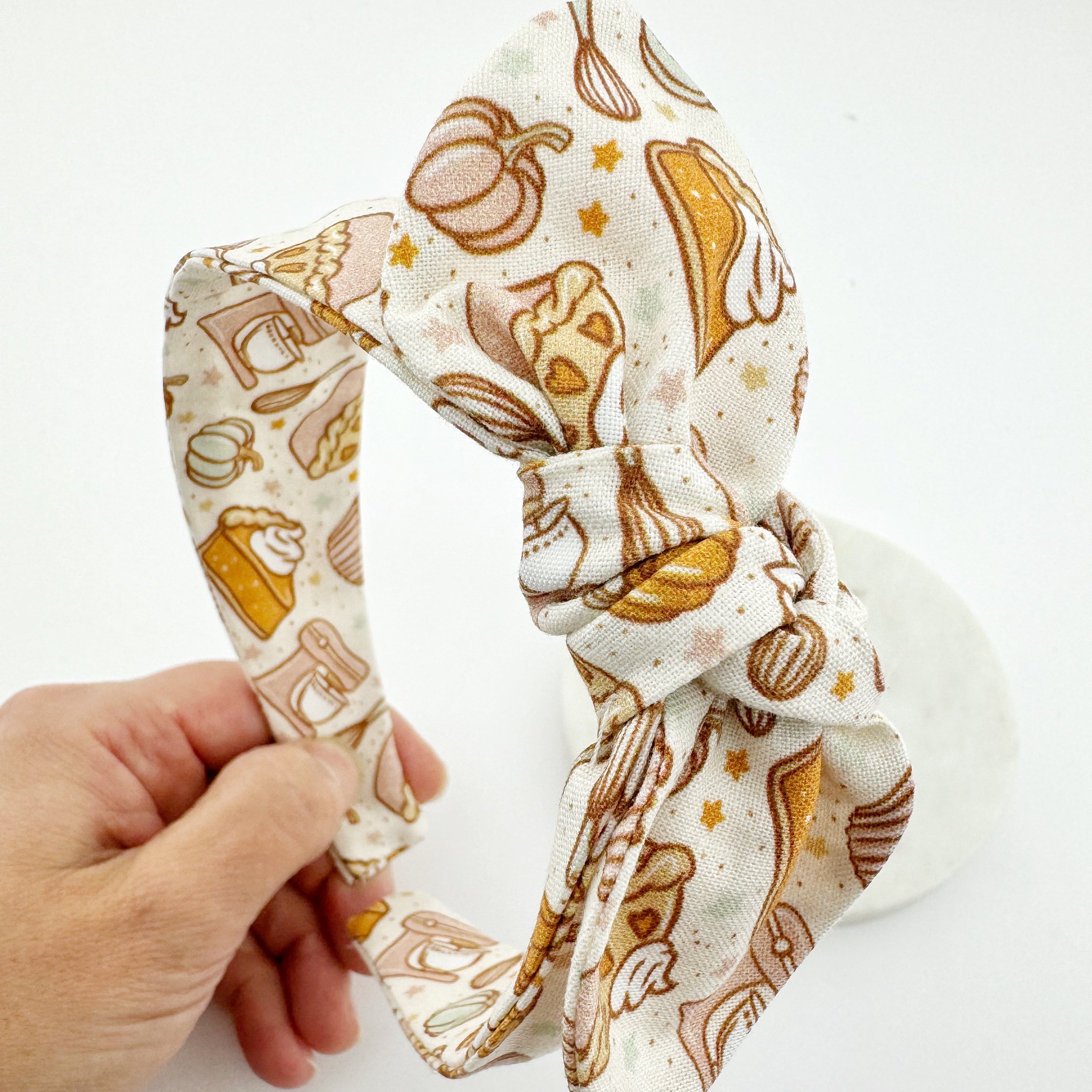 Knot Bow Headband -Pumpkin Pie