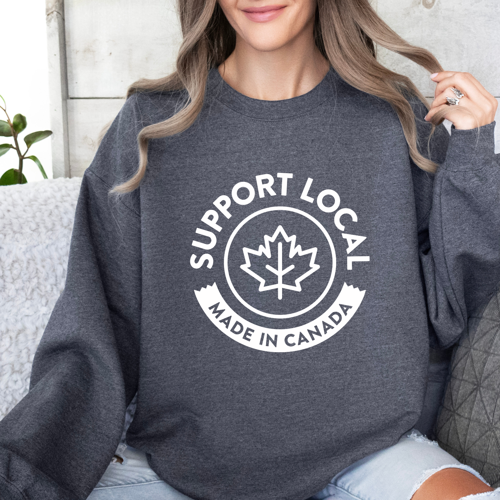 Support Local - Crewneck Sweatshirt - Adult (3 colour options)