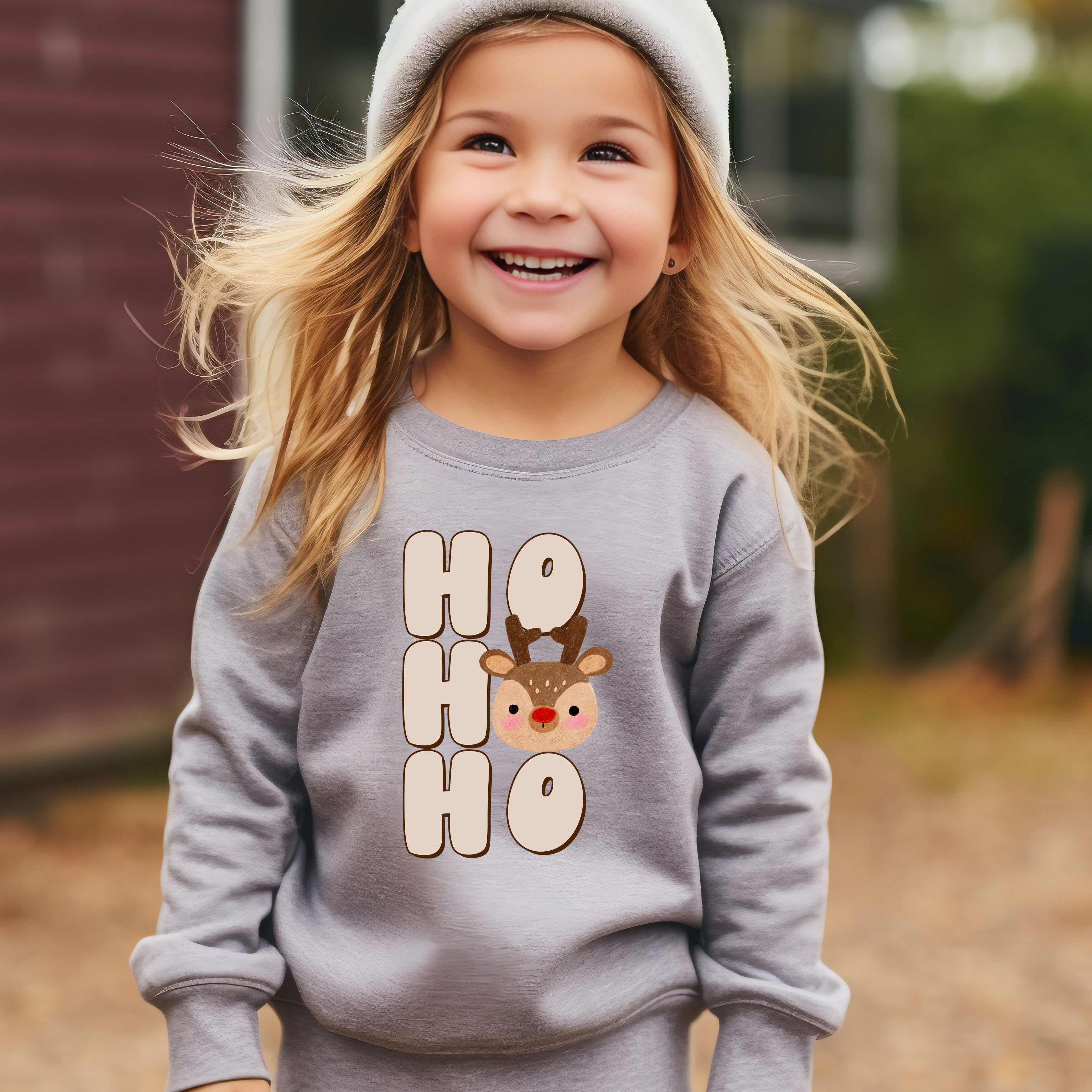 Rudolph- Sweatshirt - Toddler to Youth ( 3 Colour Options)