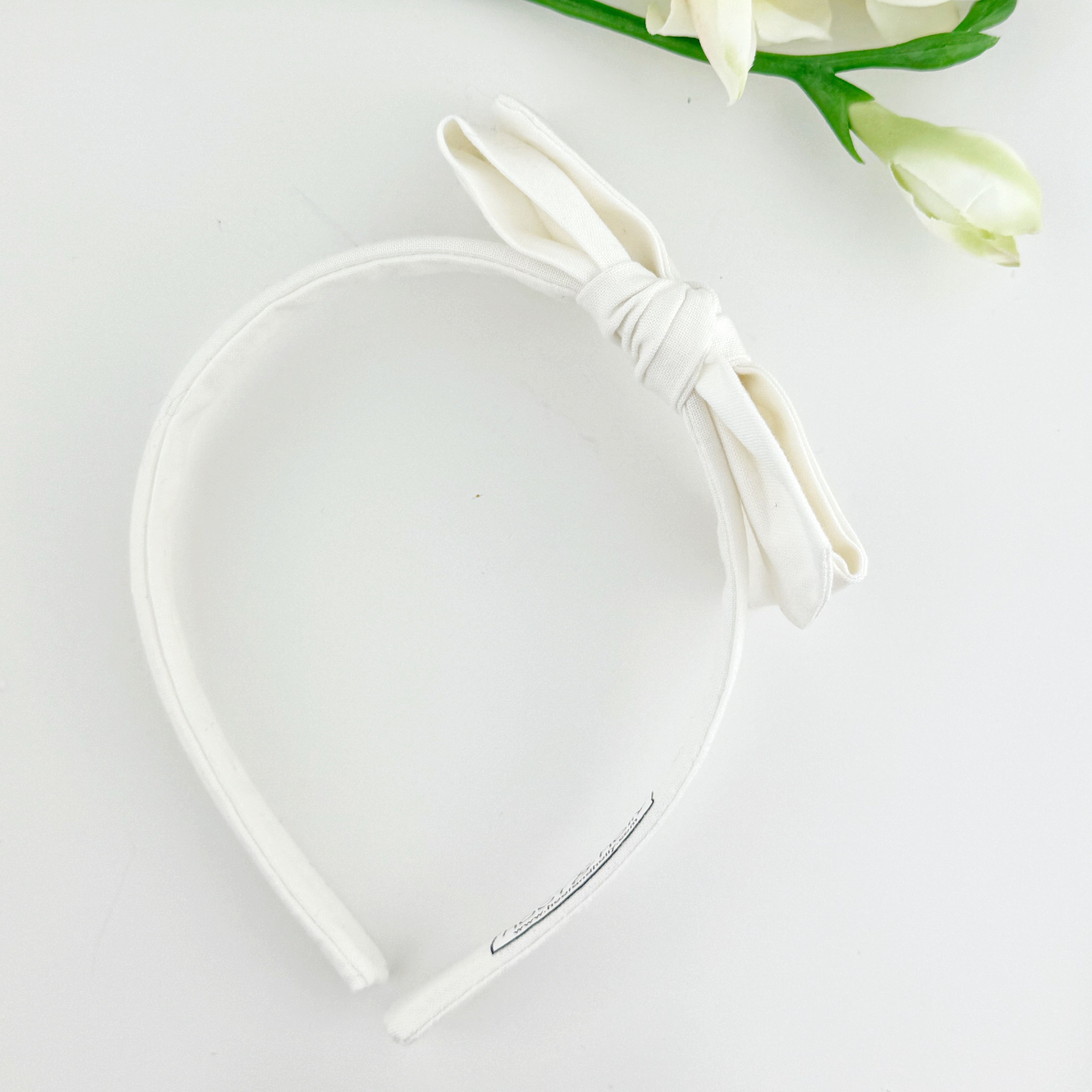 Paris Bow Headband - CHILD- Ivory