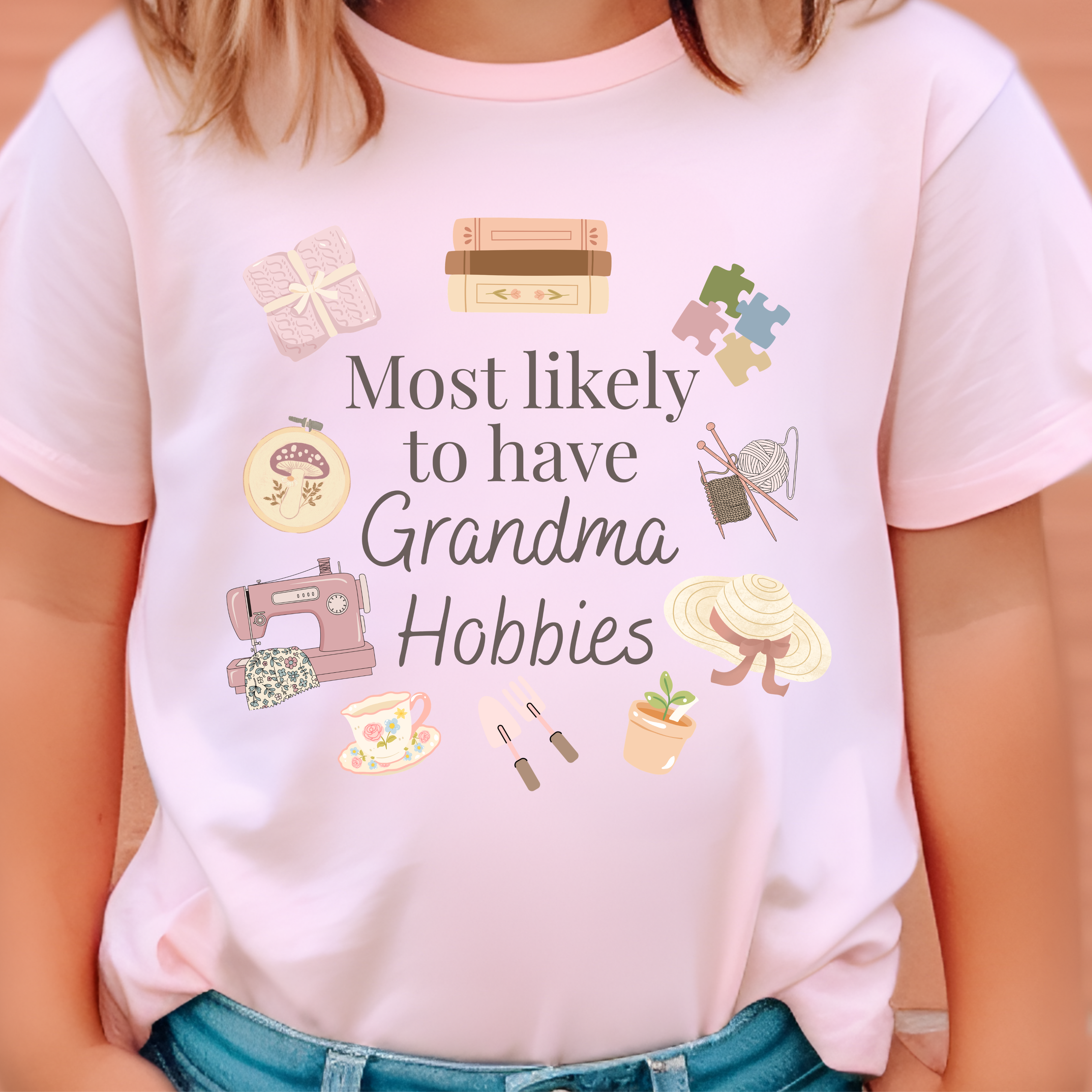 Grandma Hobbies - T-Shirt - Toddler to Youth