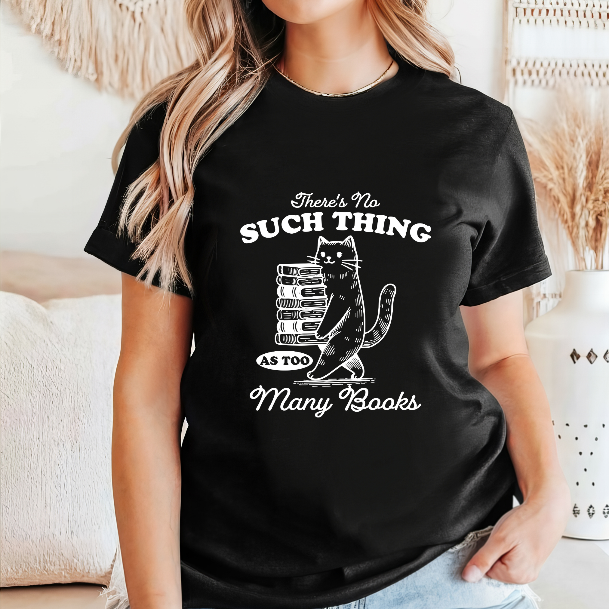Too Many Books - T-Shirt  - Adult (5 colour options)