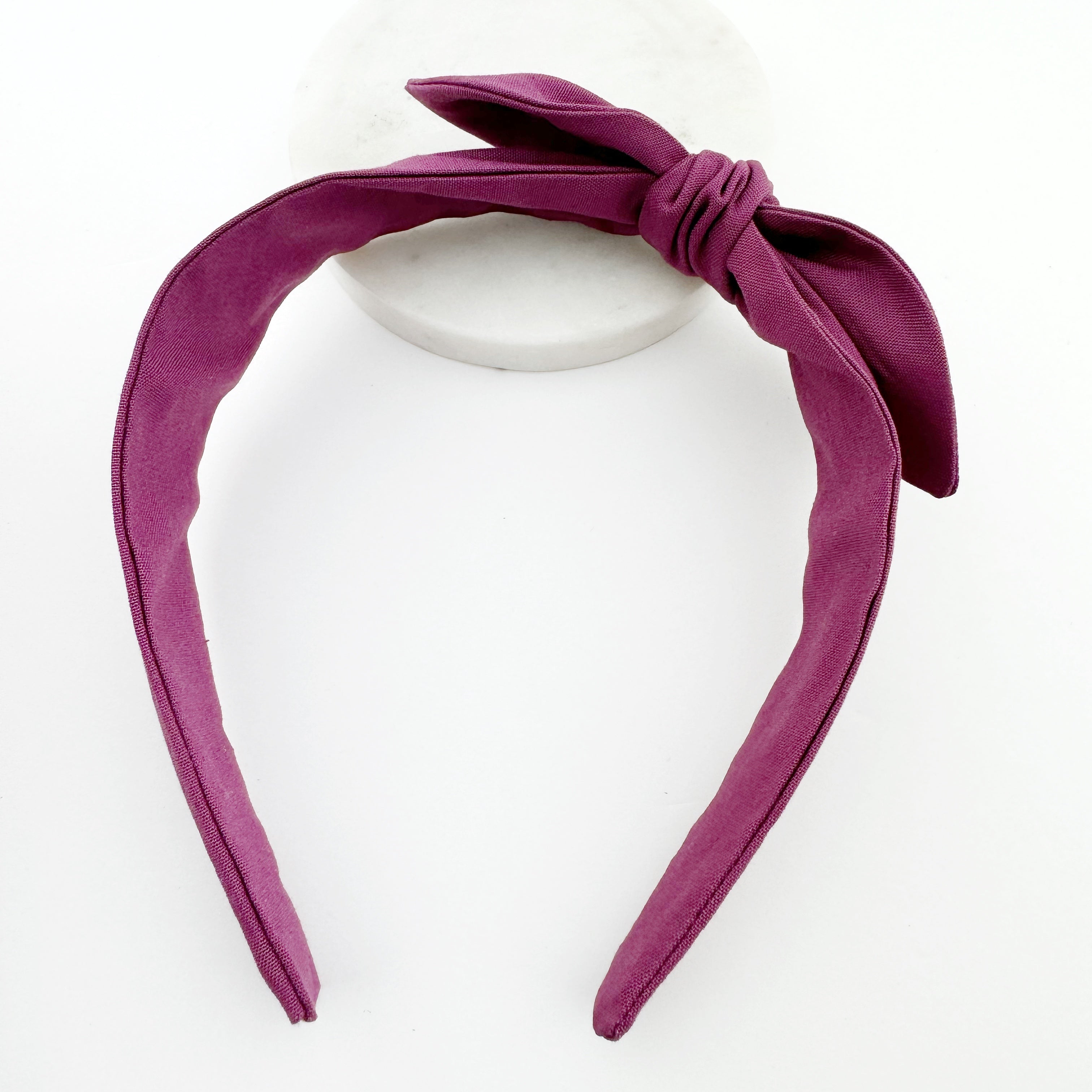 Knot Bow Headband - Plum