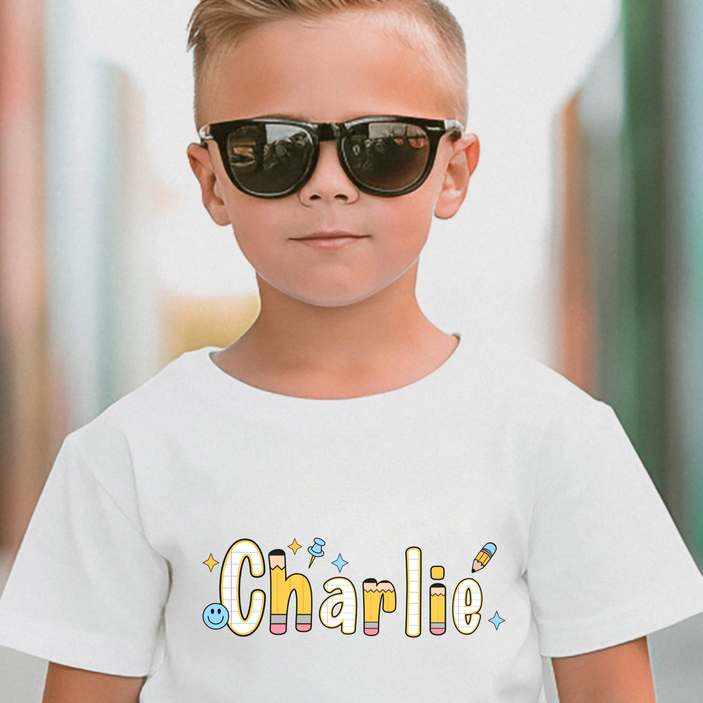 Personalized Name - T-Shirt - Toddler to Youth (3 colour options)