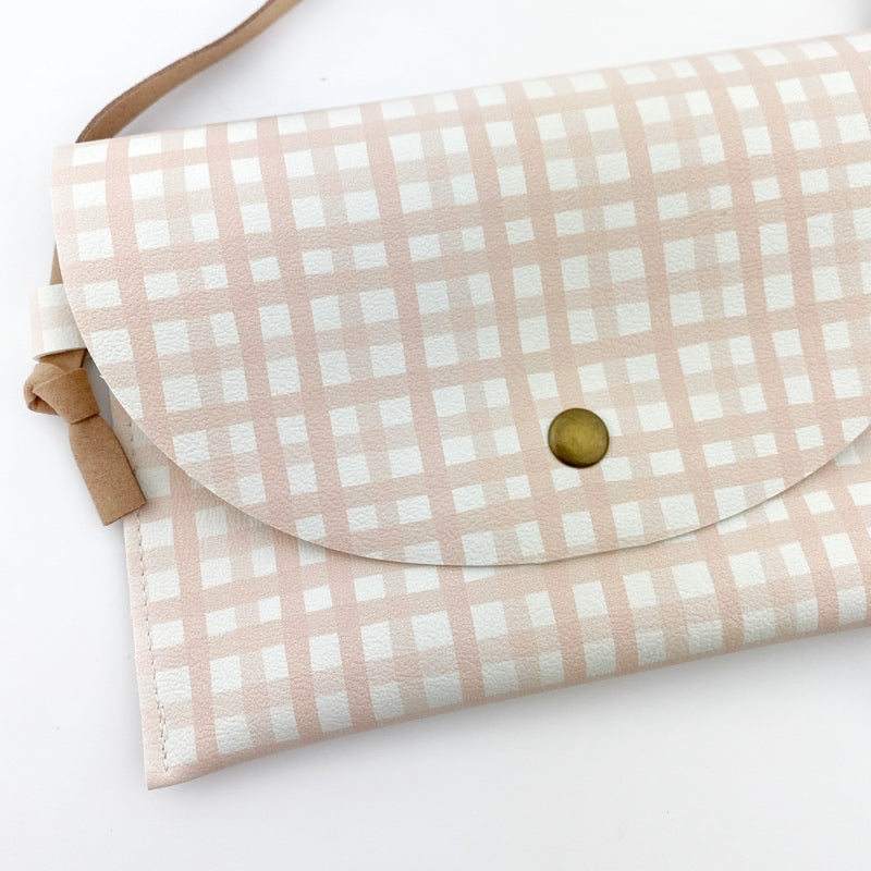 Little Explorer Bag -  Blush Pink Plaid