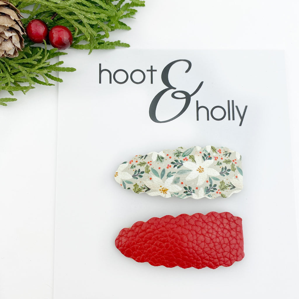 Oh Snap Clips - Holiday Floral