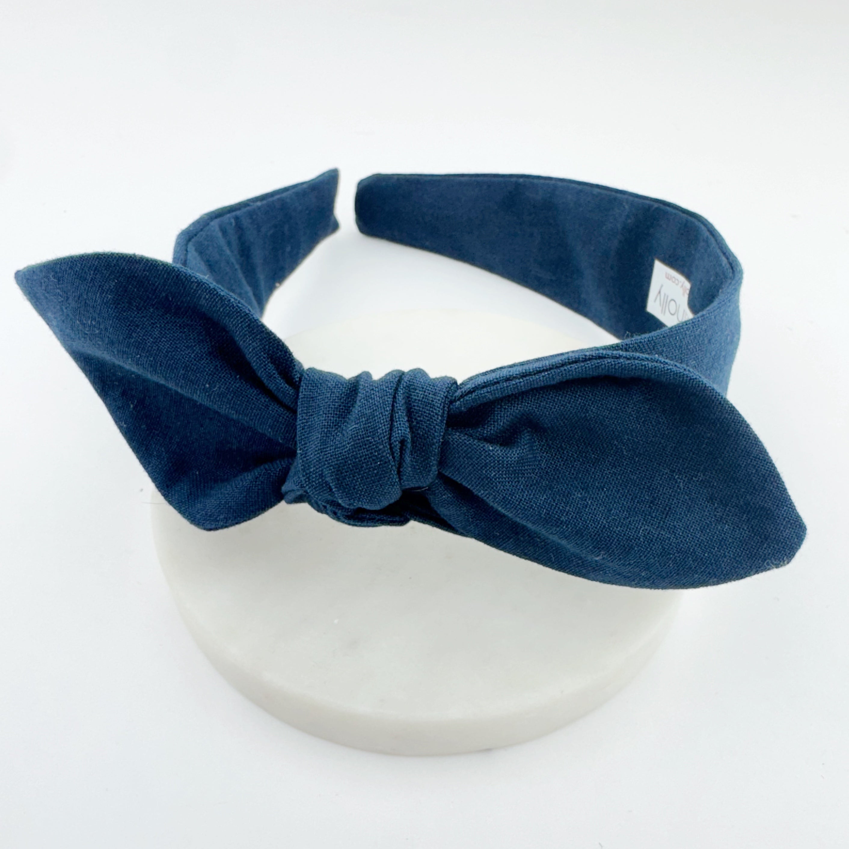 Knot Bow Headband - CHILD - Navy