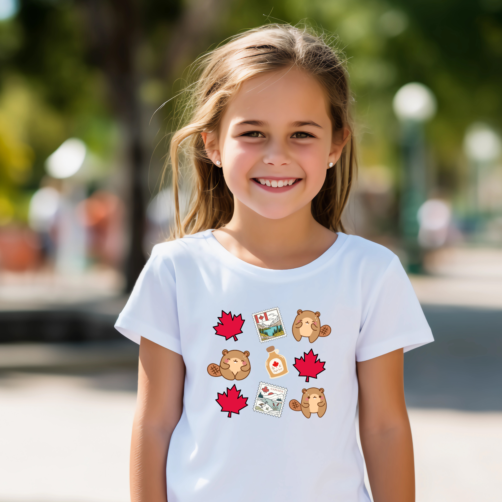 kids Canada t-shirt, kids Canada Beaver t-shirt