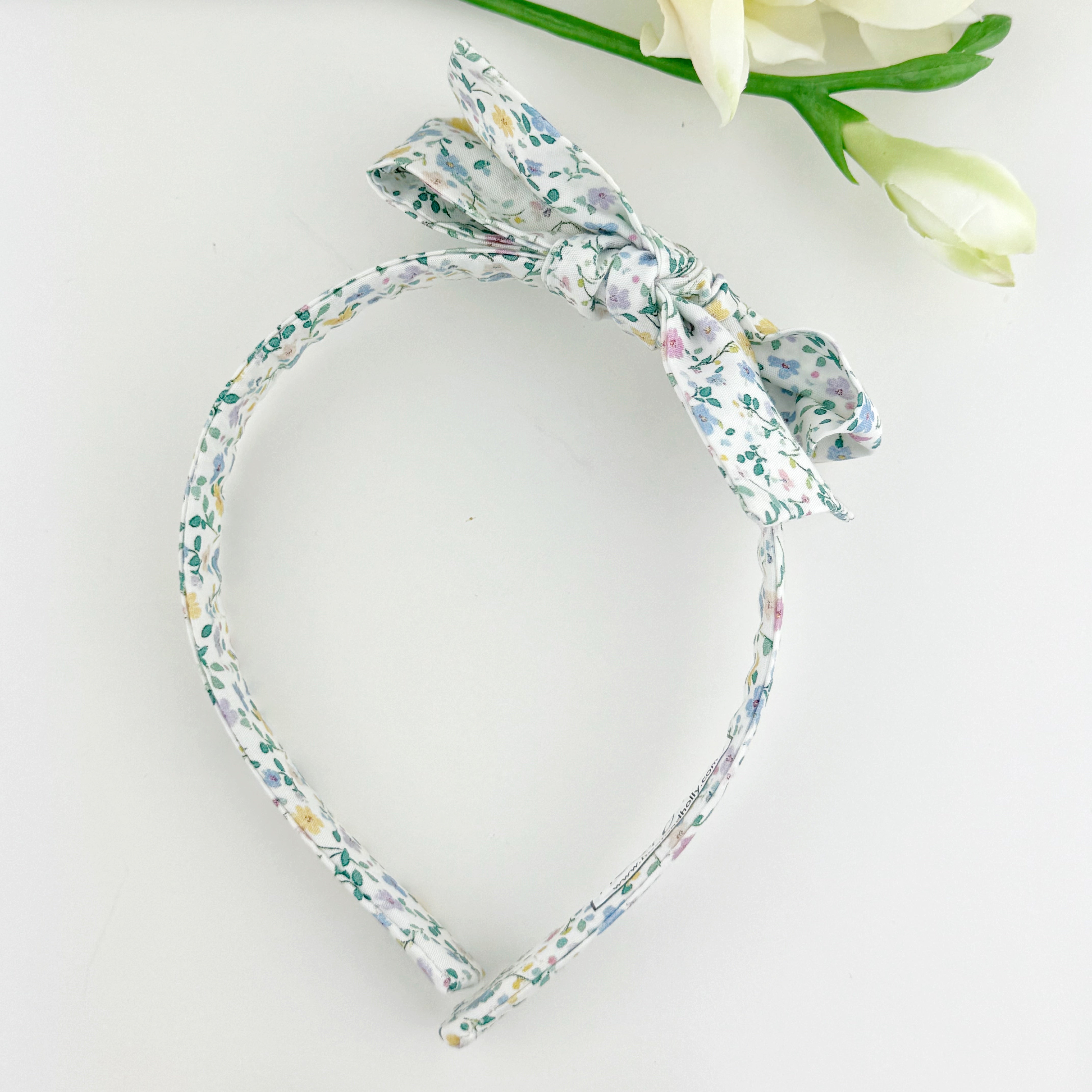 Paris Bow Headband - CHILD- Dainty Floral