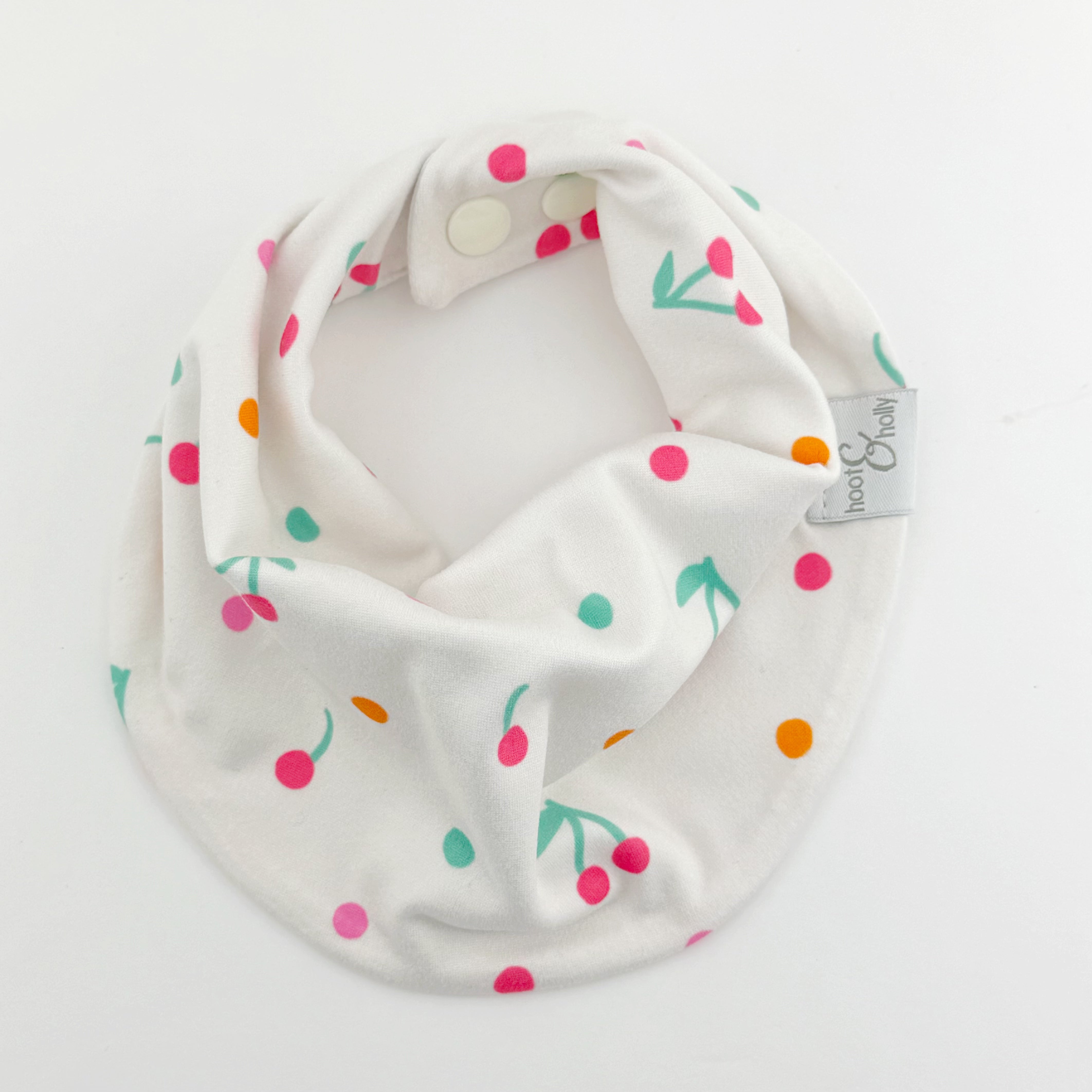 Drool Scarf - Cherry Dot