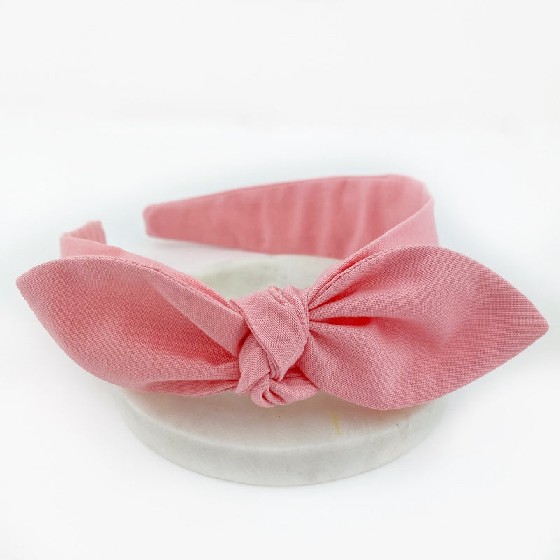 Knot Bow Headband - Petal Pink