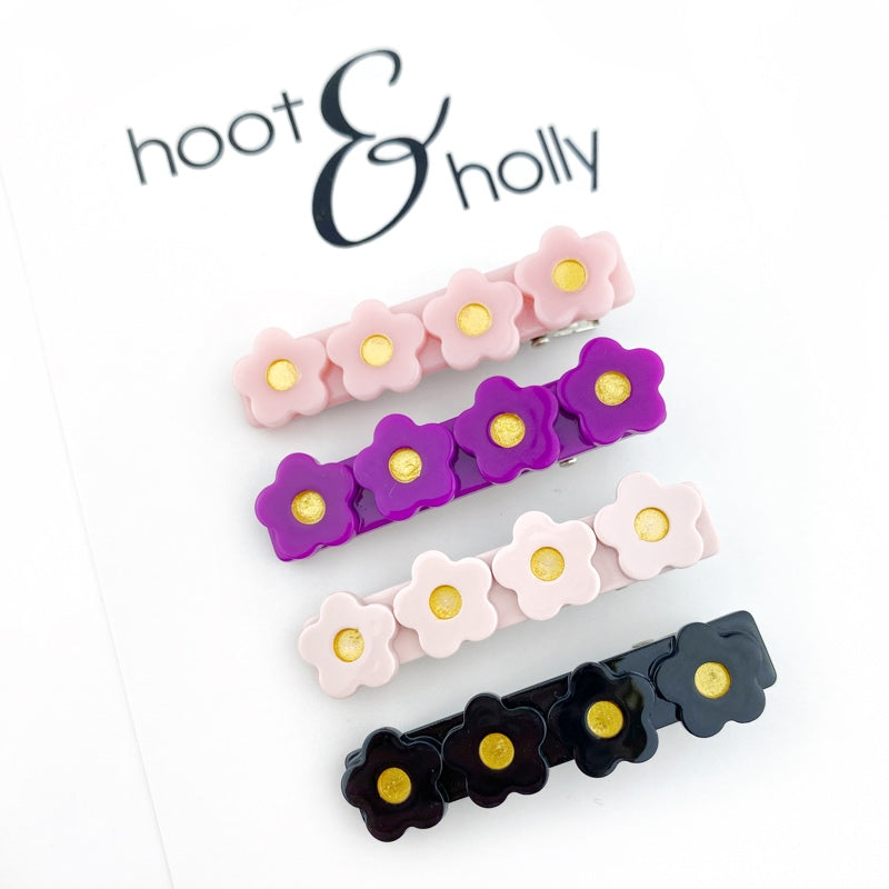 Flower Bar Clips - Singles