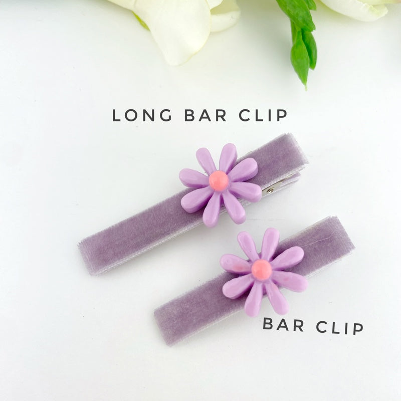 Long Bar Clips - Daisies