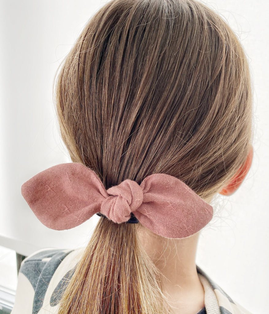 Ponytail Knot Bow - Sunset Floral