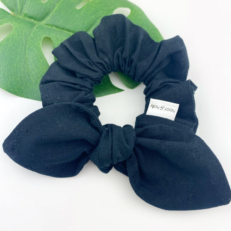 Knot Scrunchies - Black - MINI