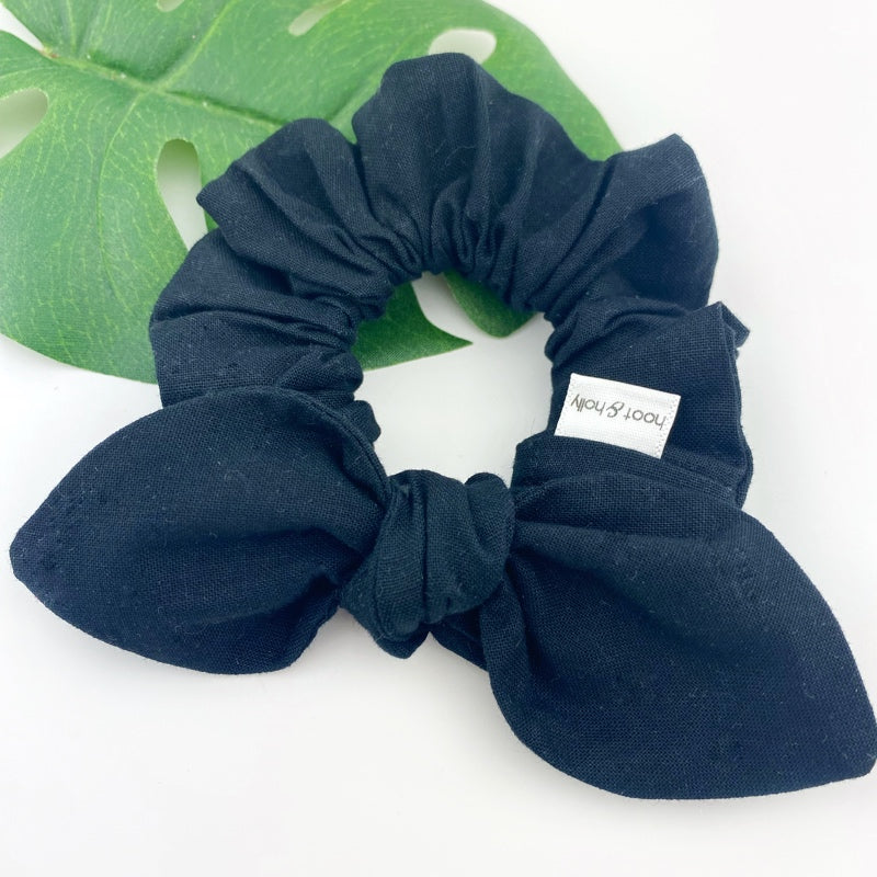 MINI Knot Scrunchies - Black