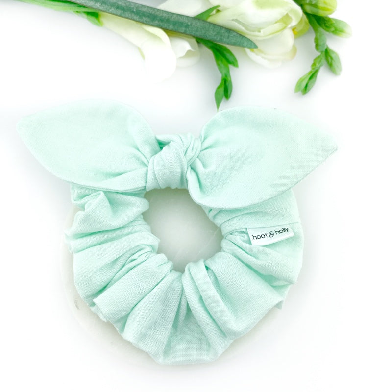 Knot Scrunchies - Mint - MINI