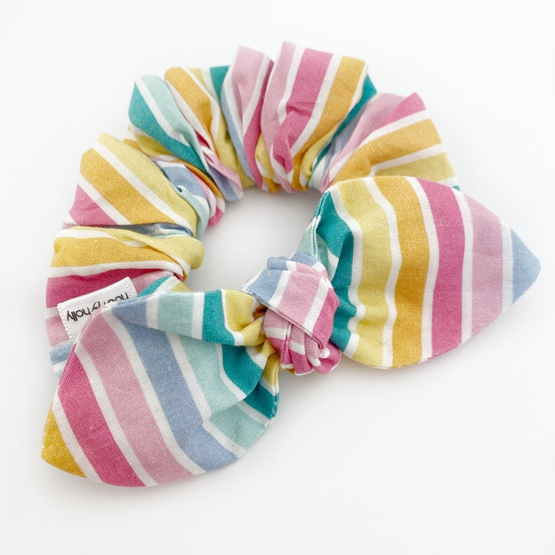 Knot Scrunchies - Bright Stripe - REGULAR