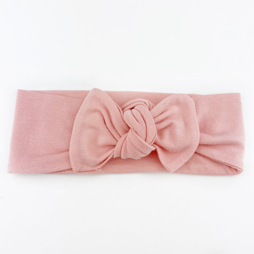 Top Knot Headband - Mellow Rose