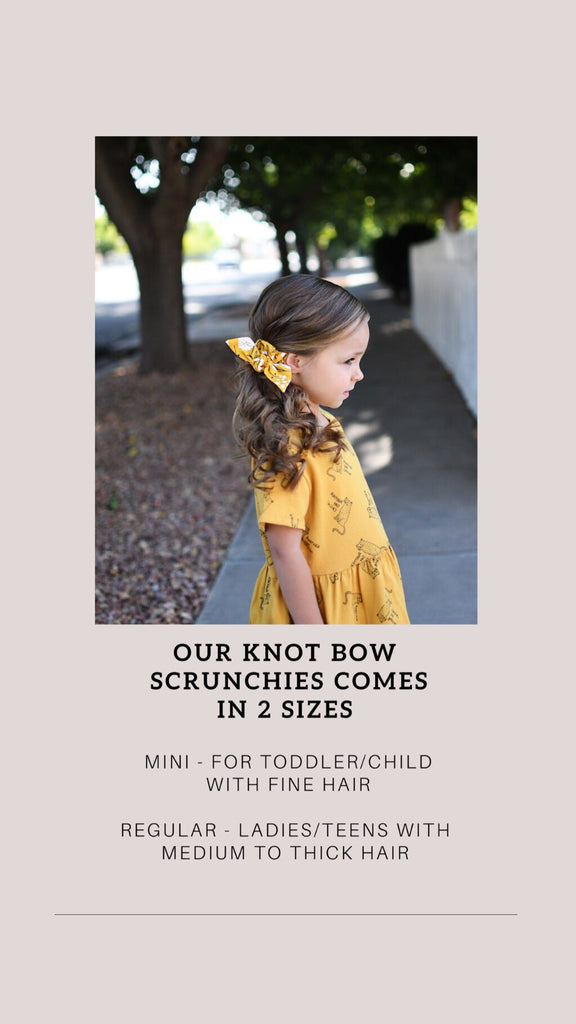 Knot Scrunchies - Red Plaid